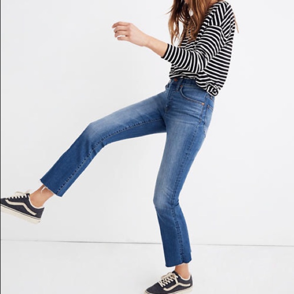 MADEWELL Cali Demi Boot Jeans Back SeamNWT Size 26 - Picture 3 of 5